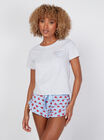 Do your best cotton tee and heart shorts set