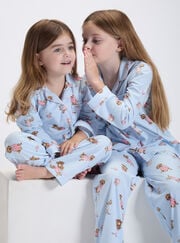 Kids' sausage dog & friends fleece pyjamas in a bag