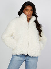 Chunky borg jacket