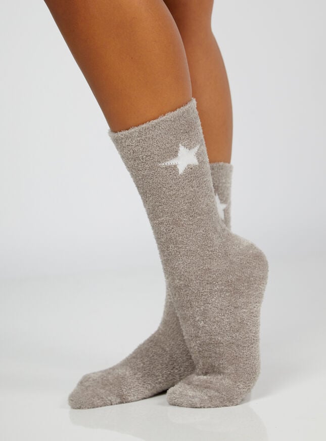 2 pack star cosy socks