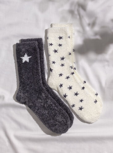 2 Pack Star cosy socks