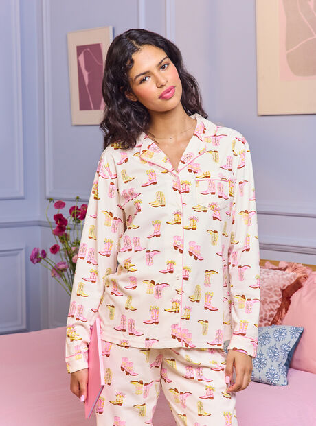 Cowgirl dreams fleece pyjamas in a bag