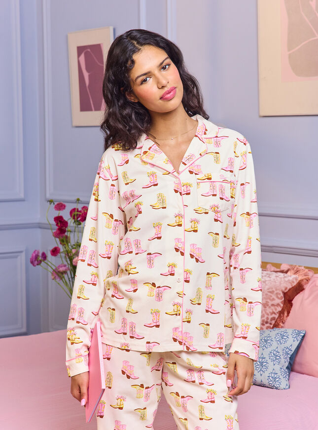 Cowgirl dreams fleece pyjamas in a bag