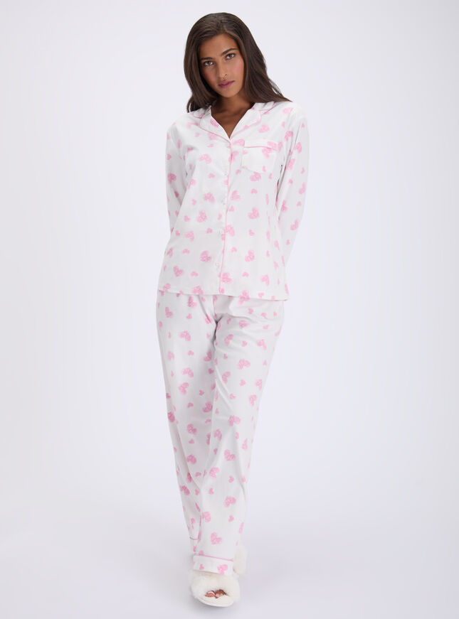 Love clouds fleece pyjamas in a bag