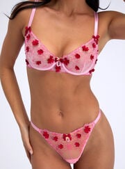 Vivienne embroidered balconette bra