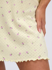 Meadow floral pointelle short nightdress