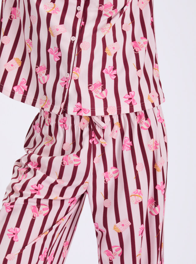Popcorn club fleece pyjamas in a bag