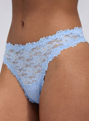 Brooke floral lace thong