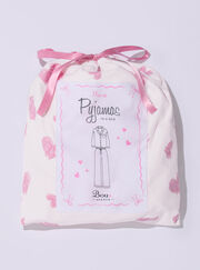 Kids' love clouds fleece pyjamas in a bag