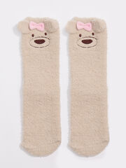 Teddy bear fluffy ankle socks