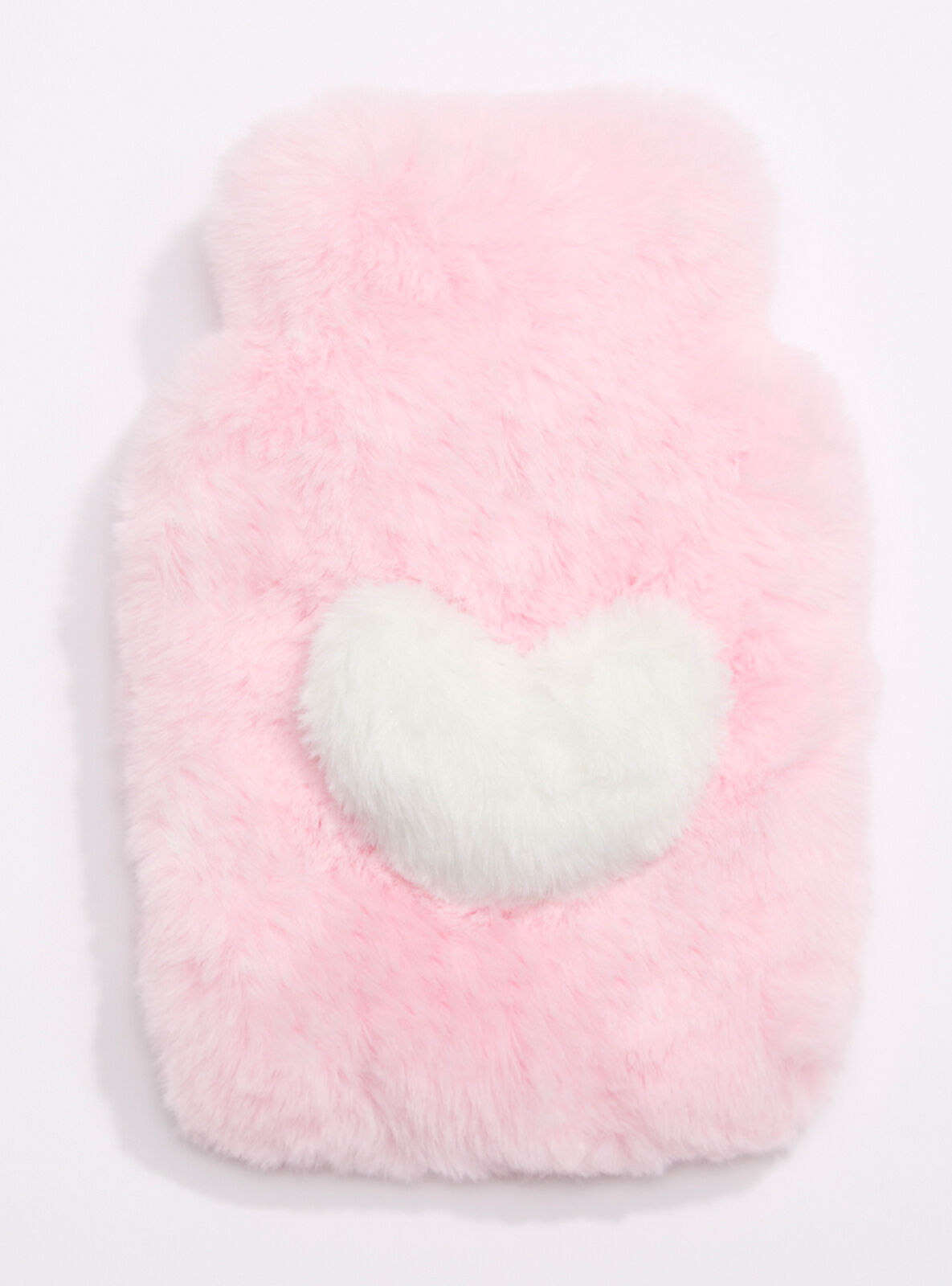 Boux Avenue Plush heart hot water bottle - Pink Mix - 1