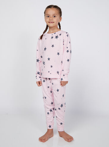 Kid's glitter star twosie set