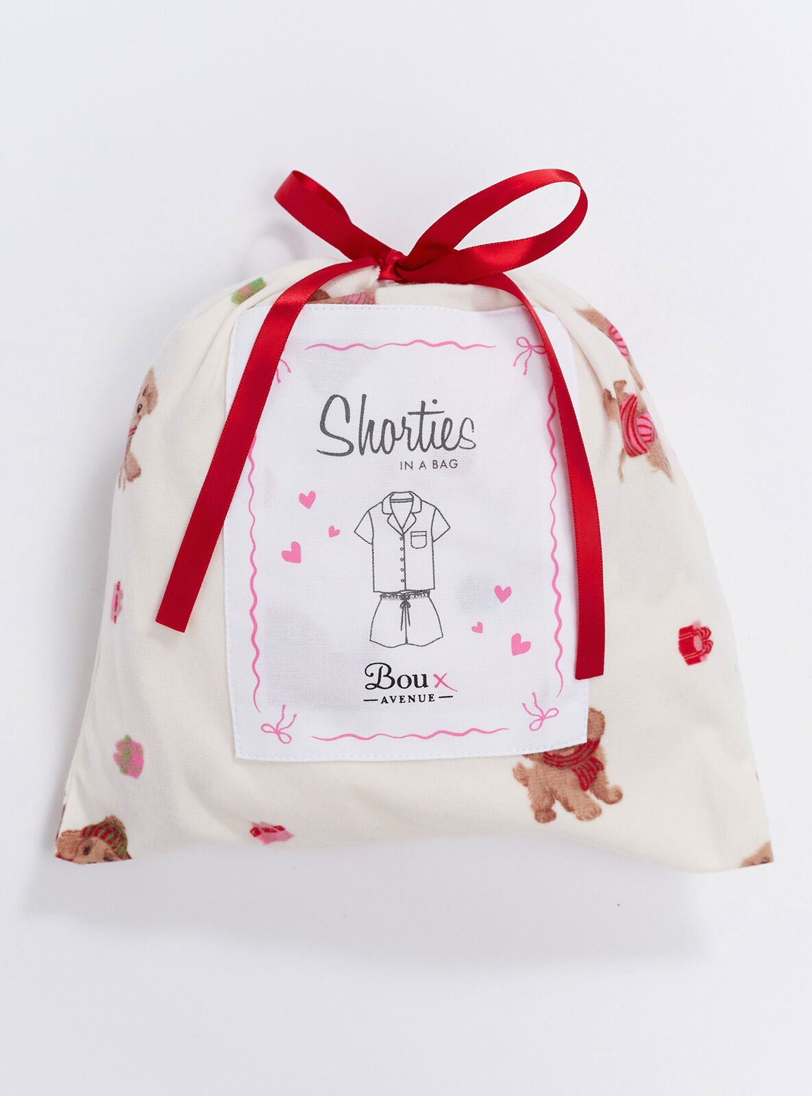 Boux Avenue Cockapoo pyjama shorties in a bag - Cream - 06 Boux Avenue Cockapoo pyjama shorties in a bag - Cream - 06