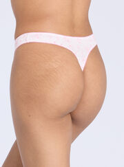 Rosie floral pointelle thong