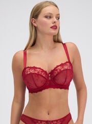 Georgiana embroidered balconette bra