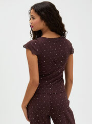 Daisy pointelle long pyjama set