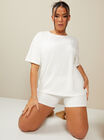 Bx towelling lounge t-shirt and shorts set
