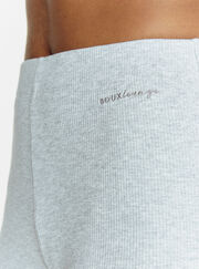 Ribbed cotton shorts