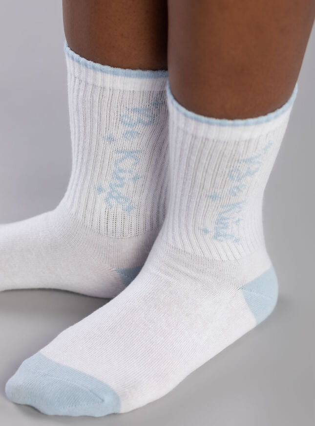 2 Pack Be kind tie dye ankle sock