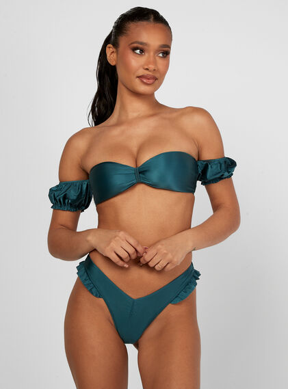 Beja frill sleeve bandeau