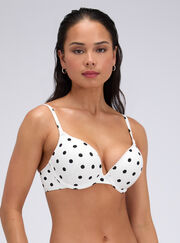 Hydra super push up plunge bikini top