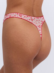 Elsa heart high leg thong