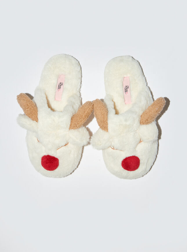 Reindeer mule slippers