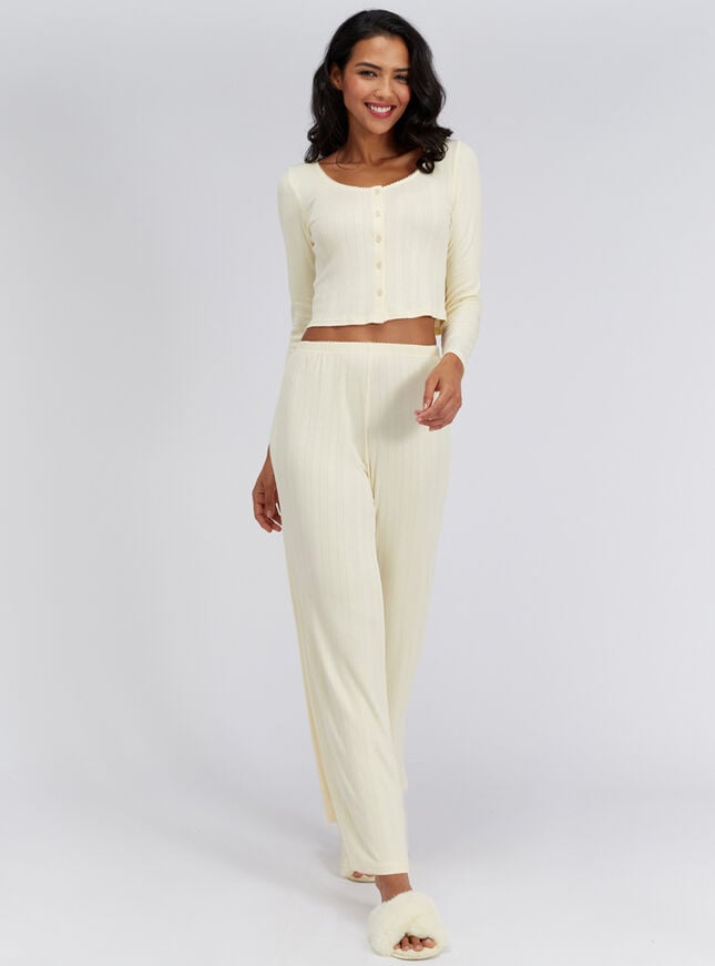 Pointelle cardigan