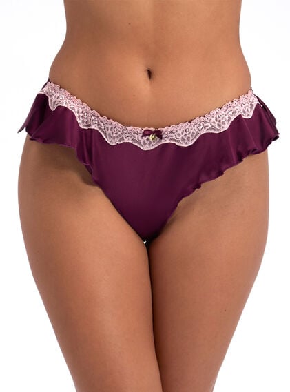 Gretta satin flutter brazilian knicker