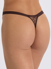 Fran lace high leg thong