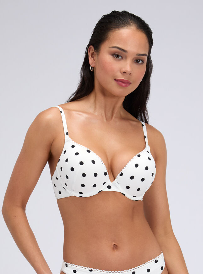 Hydra super push up plunge bikini top