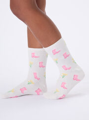 2 pack cowgirl cosy ankle socks