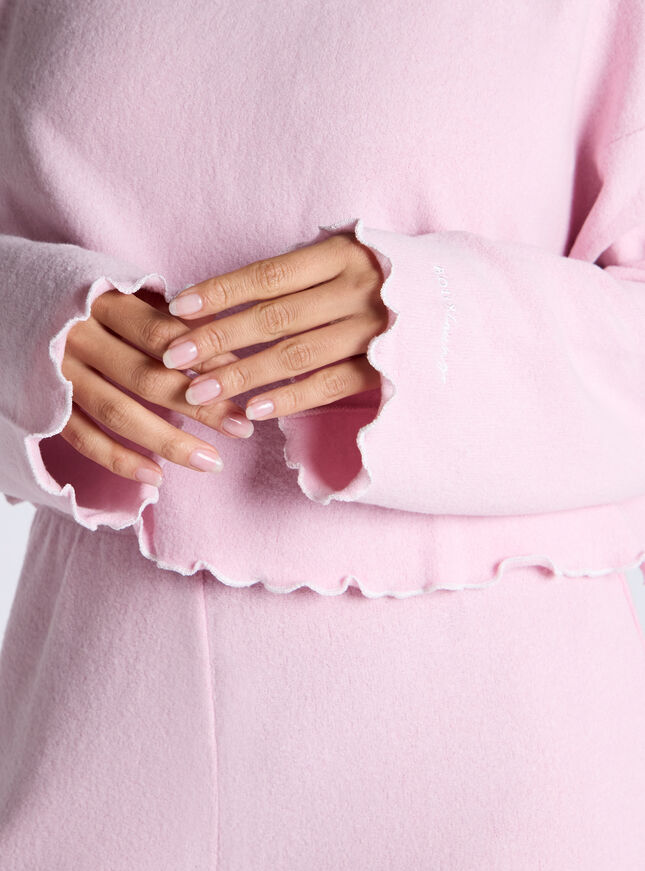 Lettuce edge fleece lounge set