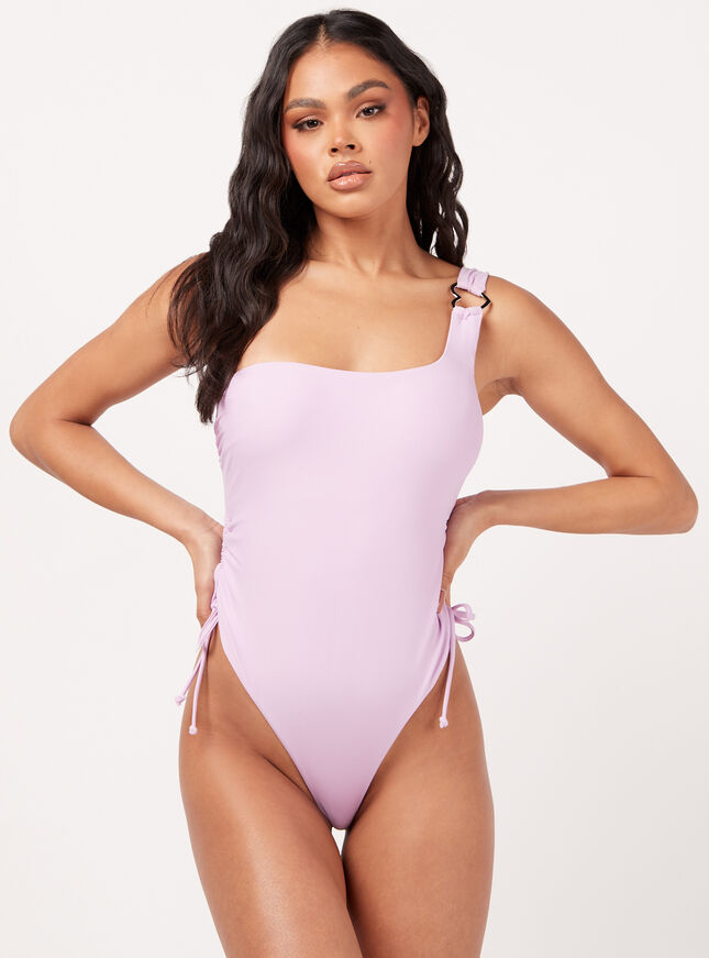 Kuta heart asymmetric swimsuit