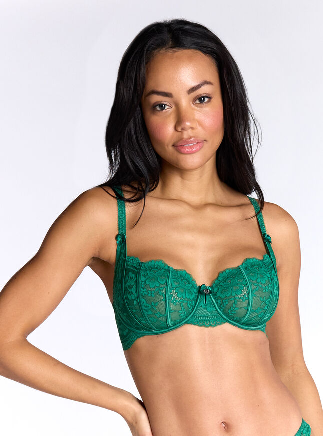 Jasmine lace balconette bra
