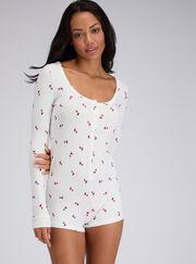 Supersoft heart playsuit