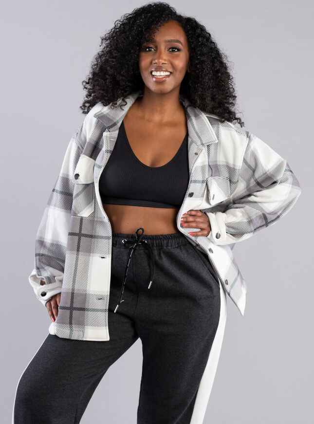 Check fleece shirt
