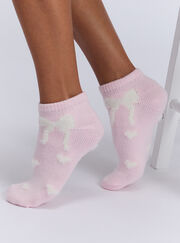 2 pack bow trainer socks