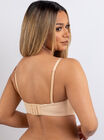 Microfibre strapless bra