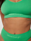 Chevron ribbed seamless bralette