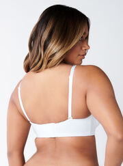 Microfibre strapless bra