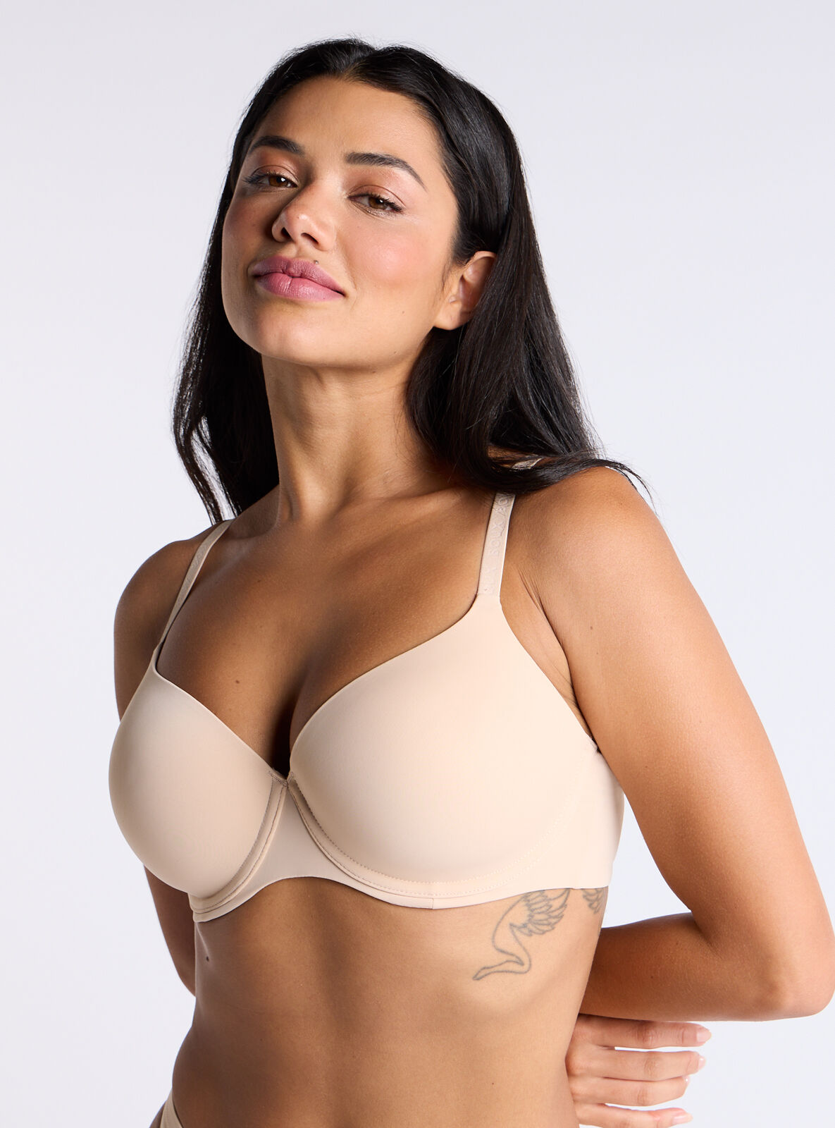 Free People - Top blousant court avec bordures en dentelle - Bleu