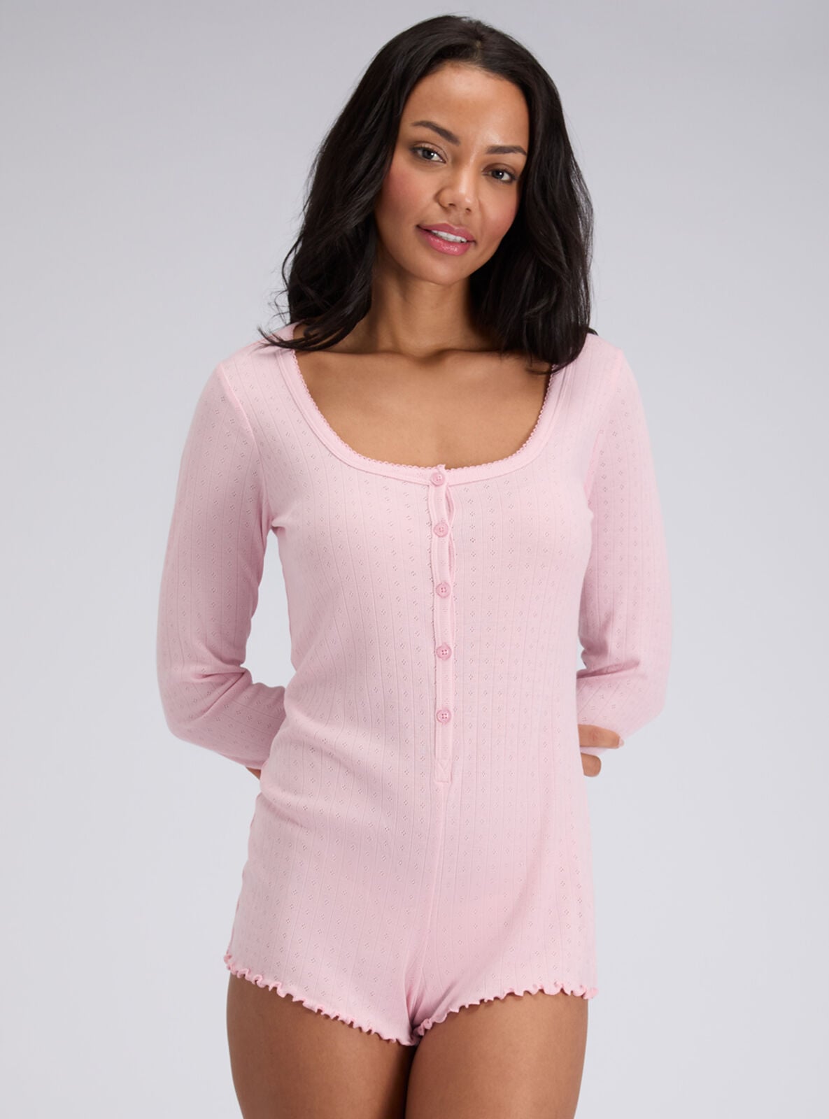 Pointelle playsuit | Boux Avenue UK