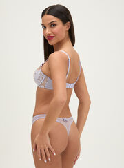 Loretta embroidered balconette bra