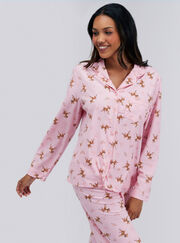 Deer print pyjamas in a bag