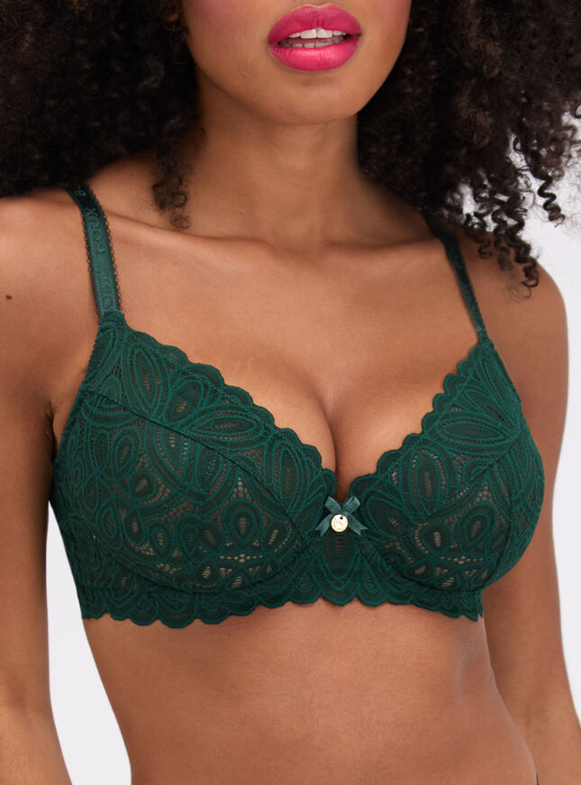 Carmel lace plunge bra