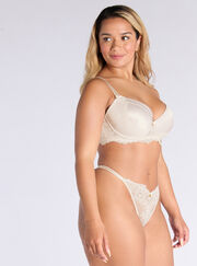 Betsy satin plunge bra