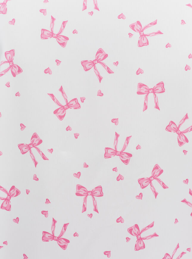 Bow satin pyjama set