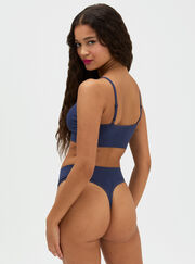 Pointelle seamless thong