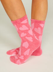 Heart cosy socks